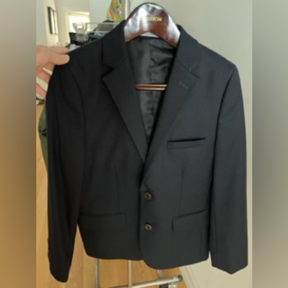Navy blue size 10 boys suit/sports jacket/blazer like new in amazing condition.